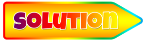 Image is a yellow arrow symbol with the word solution written inside. Image is a yellow arrow symbol with the word solution written inside.